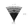 RASTRILLO PLASTICO TRIANGULAR