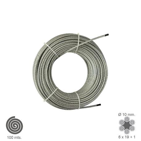 CABLE GALVANIZADO  10 MM. (ROLLO 100 METROS) NO ELEVACION