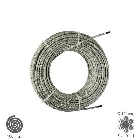 CABLE GALVANIZADO  12 MM. (ROLLO 100 METROS) NO ELEVACION