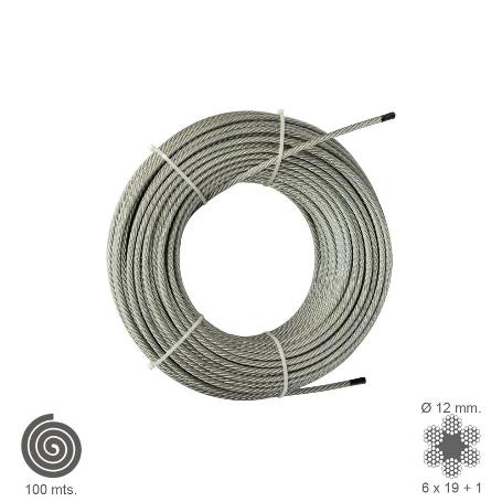 CABLE GALVANIZADO  12 MM. (ROLLO 100 METROS) NO ELEVACION