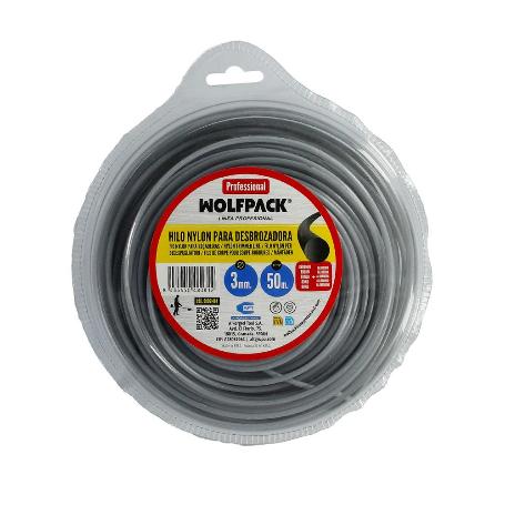 HILO NYLON/ALUMINIO REDONDO PROFESIONAL Ø 3,0 MM. (DISPENSADOR 50 METROS)