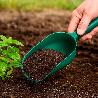 PALA PLÁSTICO MULTIUSOS. PALA DE MANO PARA JARDÍN Y HOGAR, PARA TIERRA, COMPOST, SEMILLAS, ARENA Y PIENSO - VERDE