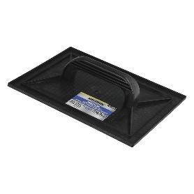 TALOCHA PLASTICO 34 X 23 CM. MANGO REDONDO NEGRO CON ALVEOLOS