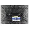 TALOCHA PLASTICO 34 X 23 CM. MANGO REDONDO NEGRO CON ALVEOLOS