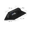 TALOCHA PLASTICO PUNTA MANGO REDONDO 26 X 14 CM. NEGRO CON ALVEOLOS