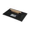 TALOCHA PLASTICO 27 X 18 CM. MANGO MADERA NEGRA CON ALVEOLOS