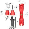 LLAVE PARA GRIFOS MULTIFUNCION CON ADAPTADOR, LLAVE HEXAGONAL Y EXTRACTOR DE TORNILLOS