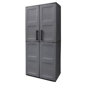 ARMARIO RESINA ALTO 68X37X169 CM. COLOR GRIS OSCURO