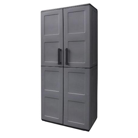 ARMARIO RESINA ALTO 68X37X169 CM. COLOR GRIS OSCURO