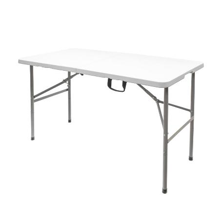 MESA PLEGABLE RECTANGULAR HDPE 122X61X74 CM. COLOR BLANCO