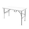 MESA PLEGABLE RECTANGULAR HDPE 122X61X74 CM. COLOR BLANCO