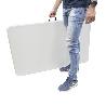 MESA PLEGABLE RECTANGULAR HDPE 244X76X74 CM. COLOR BLANCO