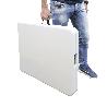 MESA PLEGABLE RECTANGULAR HDPE 244X76X74 CM. COLOR BLANCO