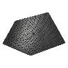 TALOCHA PLASTICO PUNTA MANGO MADERA 27 X 18 CM. NEGRO CON ALVEOLOS.