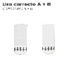 TIRAS COLGADORAS ADHESICAS CON VELCRO 16 X 55 MM. BLISTER 4 UNIDADES