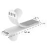 TIRAS COLGADORAS ADHESICAS CON VELCRO 19 X 85 MM. BLISTER 4 UNIDADES