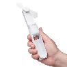 MINI VENTILADOR PLEGABLE RECARGABLE A BATERIA. 3 VELOCIDADES FUNCION POWERBANK