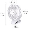 VENTILADOR CON CLIP SOBREMESA Ø 15 CM. RECARGABLE