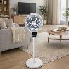 VENTILADOR PIE 40 WATT. 3 VELOCIDADES Ø 25 CM. CON MANDO