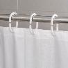 ANILLAS PARA CORTINAS DE DUCHA OVAL. ANILLA BAÑO OVAL 18 MM. BLANCA (BOLSA 100 UNIDADES)