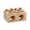 TRAMPA DE MADERA PARA RATONES 2 AGUJEROS Ø 28 MM.