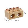 TRAMPA DE MADERA PARA RATONES 2 AGUJEROS Ø 28 MM.