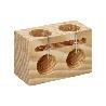 TRAMPA DE MADERA PARA RATONES 2 AGUJEROS Ø 28 MM.