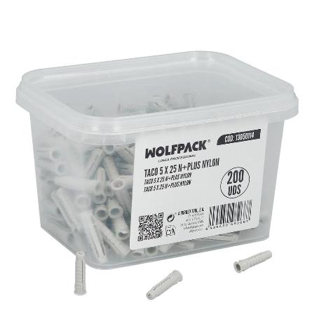 TACO 5 X 25 N+PLUS NYLON CAJA 200 UDS.