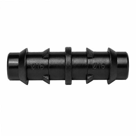 ENLACE SIMPLE PARA TUBERIAS GOTEO DENTADO TUBOS DE Ø 16 MM. (BLOSA 100 PIEZAS) RIEGO POR GOTEO, MICROASPERSIÓN, NEB