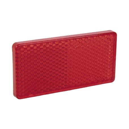 CATADIÓPTRICO RECTANGULAR ROJO 71 X 35 MM CON ADHESIVO