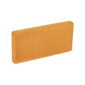 CATADIÓPTRICO RECTANGULAR ÁMBAR 71 X 35 MM CON ADHESIVO