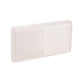 CATADIÓPTRICO RECTANGULAR BLANCO 71 X 35 MM CON ADHESIVO