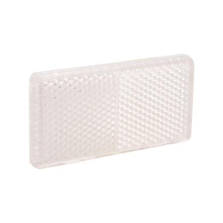 CATADIÓPTRICO RECTANGULAR BLANCO 71 X 35 MM CON ADHESIVO