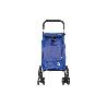 CARRO DE LA COMPRA AZULON ABATIBLE DE ALUMINIO CON 6 RUEDAS GIRATORIAS 53 L