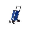 CARRO DE LA COMPRA AZULON ABATIBLE DE ALUMINIO CON 6 RUEDAS GIRATORIAS 53 L