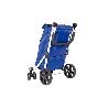 CARRO DE LA COMPRA AZULON ABATIBLE DE ALUMINIO CON 6 RUEDAS GIRATORIAS 53 L