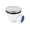 VÁLVULA SIFÓNICA PLATO DE DUCHA Ø60 MM CON SALIDA Ø32-40 MM Y EMBELLECEDOR CROMADO