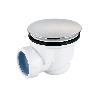 VÁLVULA SIFÓNICA PLATO DE DUCHA Ø60 MM CON SALIDA Ø32-40 MM Y EMBELLECEDOR CROMADO