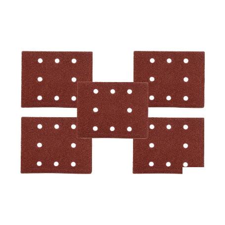 HOJA DE LIJADO LIJADORA ORBITAL 8 AGUJEROS 114 X 140 MM G 80   CAJA 5 UNID.
