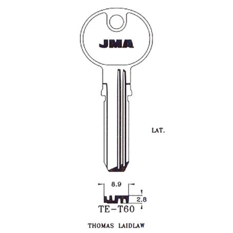 LLAVIN TE-T60 LATON SEGURIDAD