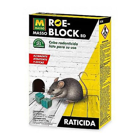 RATICIDA BLOQUE MASSOBLOCK 260 GRAMOS