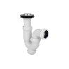 SIFÓN CURVO CON SALIDA Ø32-40 Y VÁLVULA LAVABO BIDÉ 1 1/2 X 70