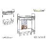 ESTANTERIA PARA BAÑO 2 BANDEJAS CROMADAS 29X18X39 CMS FACIL MONTAJE CONFORTIME