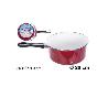 CAZO ROJO CON MANGO 20 CMS ECONOMICO ESMATE INTERIOR BLANCO 20X35X9 CMS