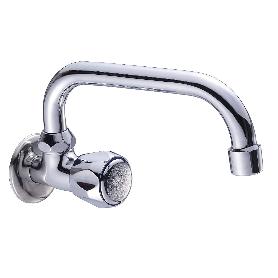 GRIFO FREGADERO 12 CM- 1/2 CROMO VOLANTE METAL