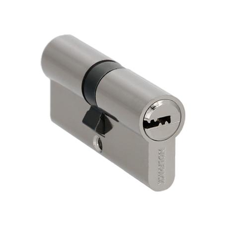 CILINDRO SEGURIDAD 30X40 MM. LEVA LARGA NIQUELADO CON 5 LLAVES