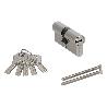 CILINDRO SEGURIDAD 30X40 MM. LEVA LARGA NIQUELADO CON 5 LLAVES