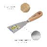 ESPATULA MANGO MADERA HOJA ACERO 60 MM. ESPATULA YESO, ESPATULA PINTOR, ESPATULA MASILLAS, ESPATULA PLADUR, ETC.
