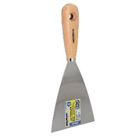 ESPATULA MANGO MADERA HOJA ACERO 100 MM. ESPATULA YESO, ESPATULA PINTOR, ESPATULA MASILLAS, ESPATULA PLADUR, ETC.