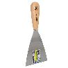 ESPATULA MANGO MADERA HOJA ACERO 100 MM. ESPATULA YESO, ESPATULA PINTOR, ESPATULA MASILLAS, ESPATULA PLADUR, ETC.